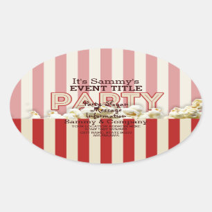 It's Your Personalised Party Supply. Oval Sticker