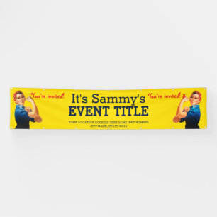 It's Your Personalised Rosie Party Advertising Banner