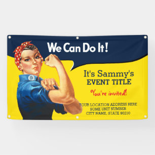 It's Your Personalised Rosie Party signage Banner