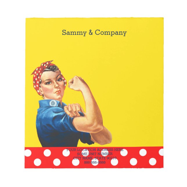 It's Your Personalised Rosie Party Supply Notepad (Front)