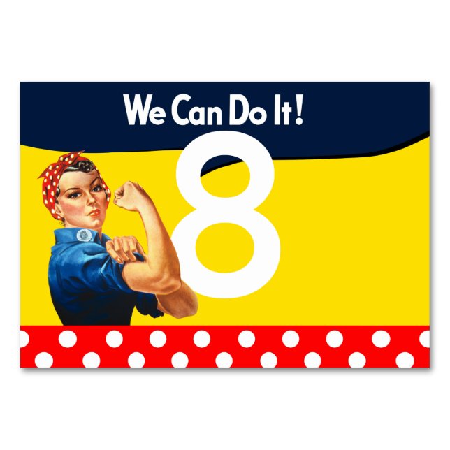 It's Your Personalised Rosie Party Supply Table Number (Front)