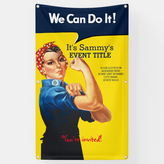 It's Your Personalised Rosie Party vertical sign (Vertical)