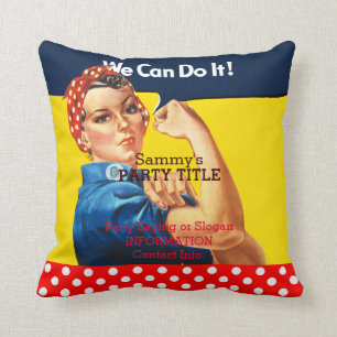 It's Your Rosie Party Crasher Personalise it Cushion