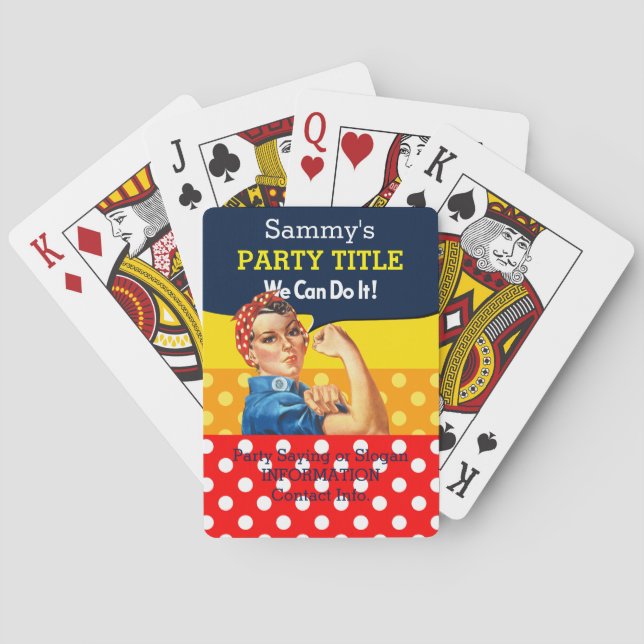 It's Your Rosie Party Game Personalise This Playing Cards (Back)