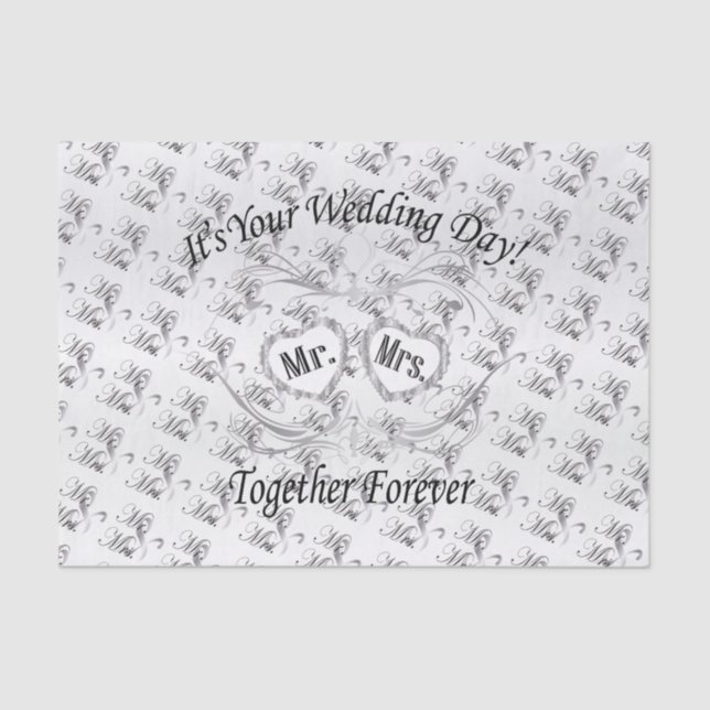 It's Your Wedding Day Tissue Paper (Front)