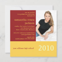 It's Your Year Graduation Invitation (Burgundy)