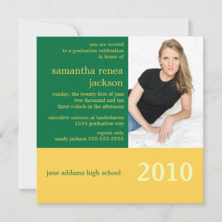 It's Your Year Graduation Invitation (Green)