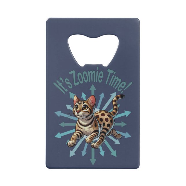 It's Zoomie Time Bengal Cat (Front)