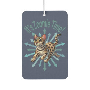 It's Zoomie Time Bengal Cat Car Air Freshener