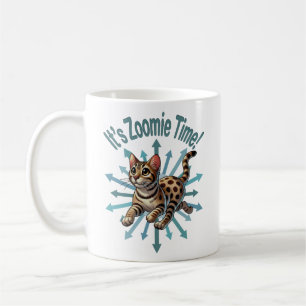 It's Zoomie Time Bengal Cat Coffee Mug