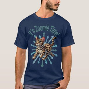 It's Zoomie Time Bengal Cat T-Shirt