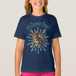 It's Zoomie Time Bengal Cat T-Shirt