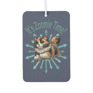 It's Zoomie Time Calico Cat Car Air Freshener