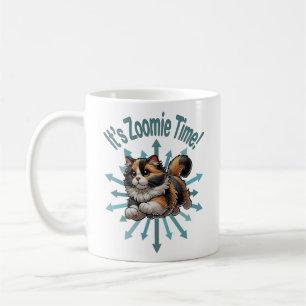 It's Zoomie Time Calico Cat Coffee Mug