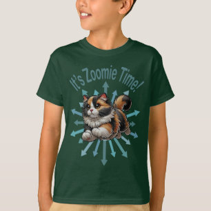 It's Zoomie Time Calico Cat T-Shirt