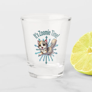 It's Zoomie Time Cute Tricolor Cat Shot Glass