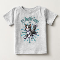It's Zoomie Time Grey Bicolor Cat