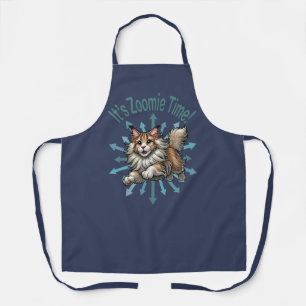 It's Zoomie Time Maine Coon Cat Apron