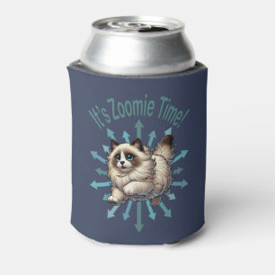 It's Zoomie Time Ragdoll Cat Can Cooler