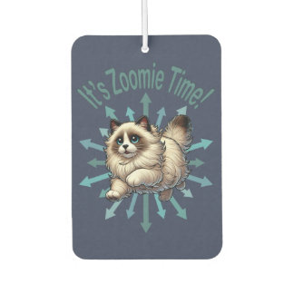 It's Zoomie Time Ragdoll Cat Car Air Freshener