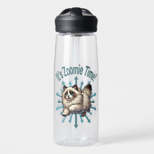 It's Zoomie Time Ragdoll Cat Water Bottle
