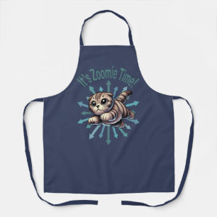 It's Zoomie Time Scottish Fold Cat Apron
