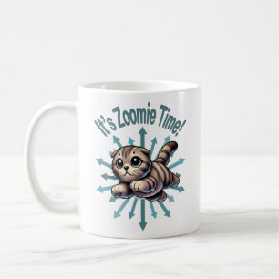 It's Zoomie Time Scottish Fold Cat Coffee Mug