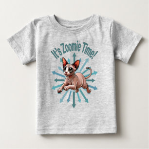 It's Zoomie Time Sphynx Cat Baby T-Shirt