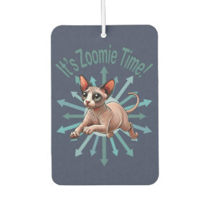 It's Zoomie Time Sphynx Cat Car Air Freshener