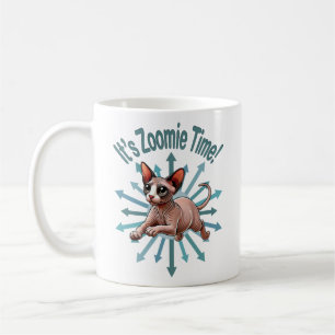 It's Zoomie Time Sphynx Cat Coffee Mug