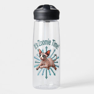 It's Zoomie Time Sphynx Cat Water Bottle