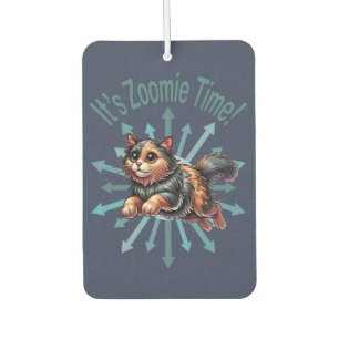 It's Zoomie Time Tortoise Shell Cat Car Air Freshener