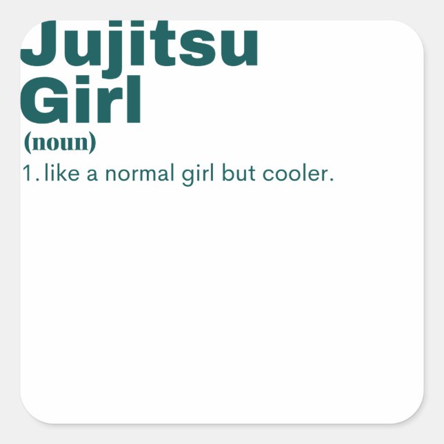 itsu Girl - Jujitsu Square Sticker (Front)