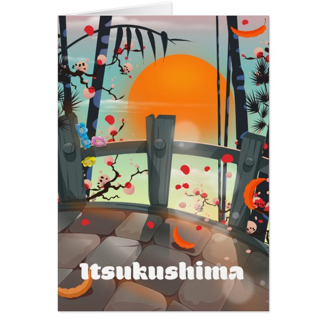 Itsukushima Japan travel poster (Front)
