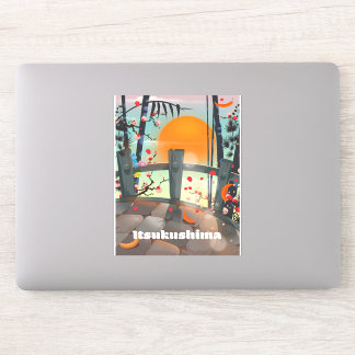 Itsukushima Japan travel poster