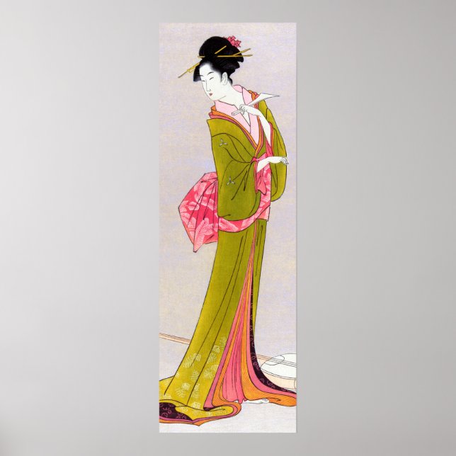 Itsutomi by Eishi Hosoda japanese woodblock geisha Poster (Front)