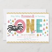 Itsy Bitsy Spider First birthday Girl