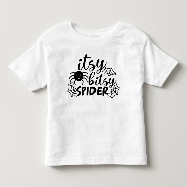 Itsy Bitsy Spider Halloween Toddler T-Shirt (Front)