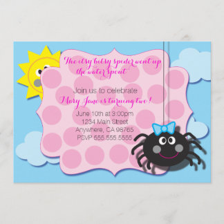 Itsy Bitsy Spider Invite
