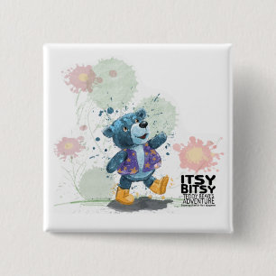 Itsy Bitsy Teddy Bear Willie 15 Cm Square Badge