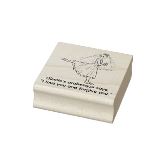 Itty Bitty Ballet Shop Rubber Stamp