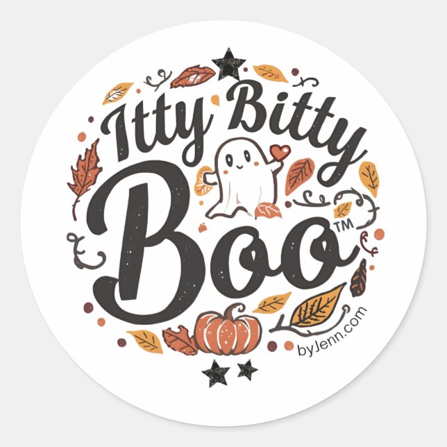 Itty Bitty Boo Sticker (Front)