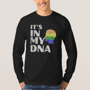 Itu2019s In My DNA Gay LGBT Rainbow Pride Fingerpr T-Shirt