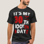 Itu2019s My 30th Boo-th Day Scary 30th Birthday Ha T-Shirt<br><div class="desc">Itu2019s My 30th Boo-th Day Scary 30th Birthday Halloween</div>