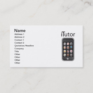 itutor Business Card