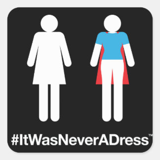 #ItWasNeverADress Sticker