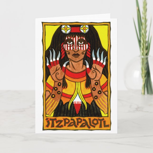 Itzpapalotl Greeting Card (Front)