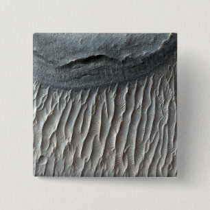 Ius Chasma, a large canyon on Mars 15 Cm Square Badge