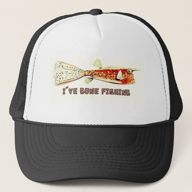 I'v gone fishing trucker hat (Front)