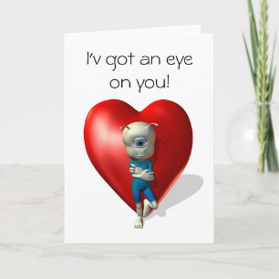 I'v got an eye on you holiday card
